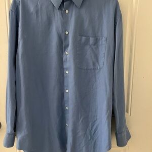 Armani Collezioni Sky Blue Casual Button Down Shirt
